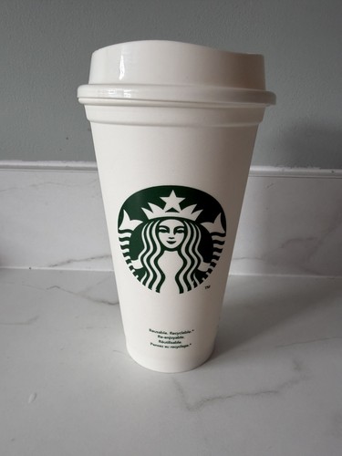 Starbucks white reusable - starbucks,