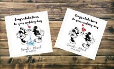  Handmade personalised Disney Minnie & Mickey Wedding Day Acceptance, Valentines