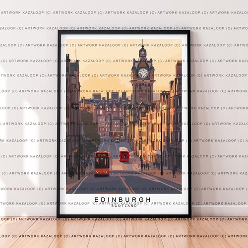 Edinburgh travel art - edinburgh,