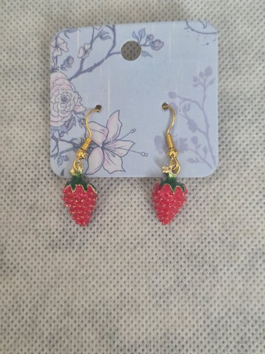 Strawberry drop dangle - drop,