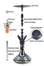 Luxury Modern Glass Hookah Set