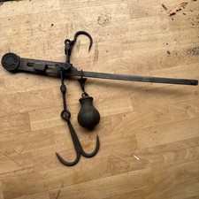 Vintage Scales Cast Iron Balance Beam Hanging Scale W&T AVERY Ltd MAKERS
