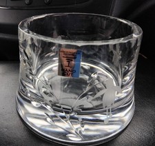 ROCKINGHAM CRYSTAL  BOTTLE STAND, HAND CUT