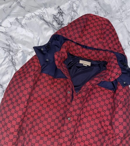 Gucci red canvas puffer - gucci,