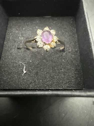 Vintage 1977 9ct gold - vintage, pink