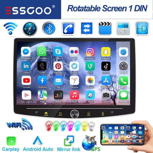 Single 1din rotatable - single, 10.1"