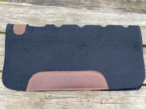 Black felt western saddle - black,