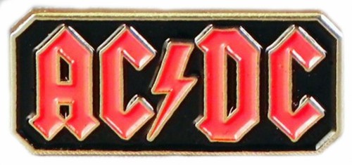 Metal enamel pin badge acdc - enamel,