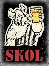 Vintage Retro SKOL VIKING