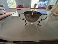Silver sugar bowl