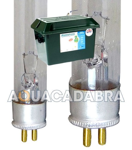 Green genie bulb uvc - green, lamp