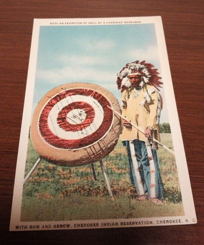 Vintage postcard cherokee - postcard,
