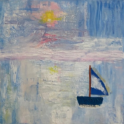 Acrylic picture sailboat - picture, "sailboat"