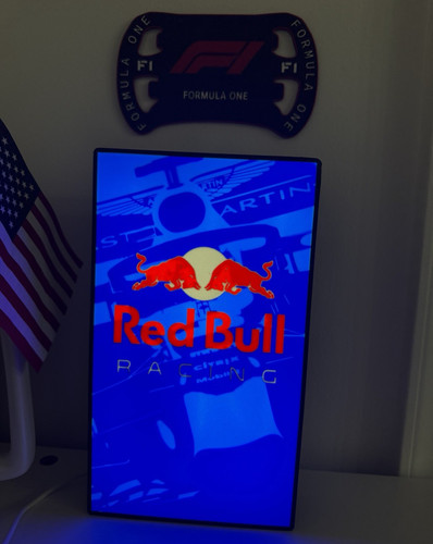 Red bull racing - red, lighted