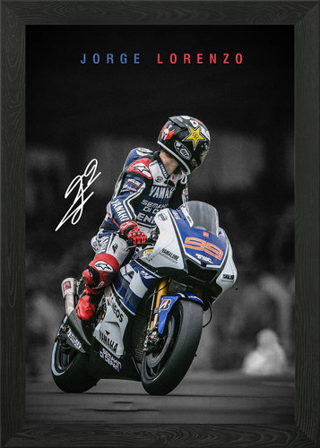 Jorge lorenzo motogp framed - jorge,