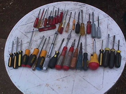 Lot vintage screwdrivers - lot,