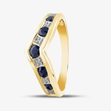 9ct Yellow Gold Sapphire &
