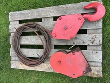 Crane hook and  pulley. Heavy duty from 8 ton Harvey Frost recovery winch