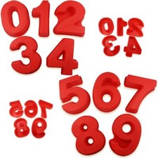 VDL Silicone Number Mould EXTRA LARGE Birthday Cake Baking Tin Mould 0-9 1 2 3