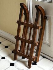 Dolls house miniature 1:12 ARTISAN toboggan / sledge