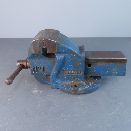 Vintage record bench vice - vintage, 1