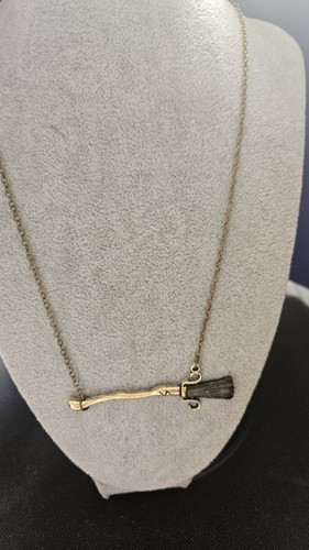 Broom charm chain necklace - chain,