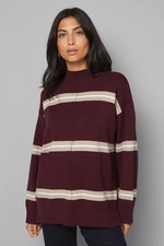Wallis Burgundy Jumper Womens