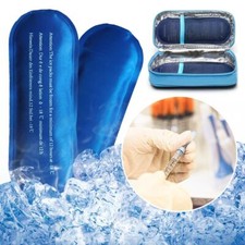 Medicla Cooler Travel Case Insulin Cooling Bag Ice Pack Pill Protector Cold Gel
