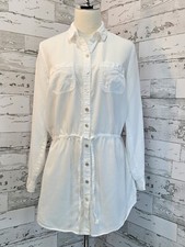 J Jill Button Up Waisted Tunic