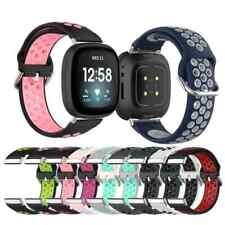 For Fitbit Sense / Versa 3/4 Strap Classic Buckle Silicone Sports Watch Band
