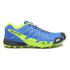 SALOMON S Lab Mens Low Top Trainers Blue & Green Synthetic UK 9 Trail Running