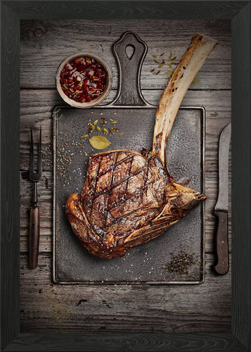 Rib eye tomahawk steak bbq - rib,