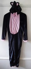 Black & Soft Pink Catsuit Pink