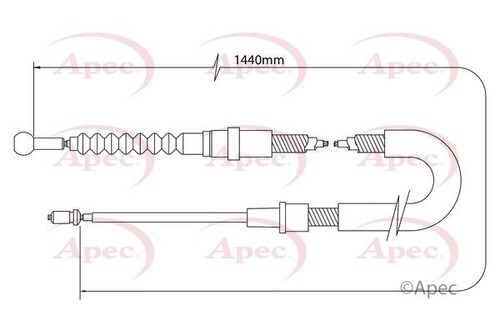 Apec rear brake - brake, for