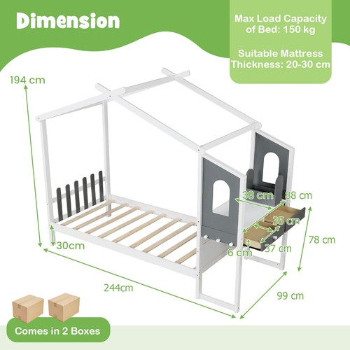 House bed wood - montessori,