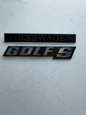 VW MK 1 Golf S OEM Badge /