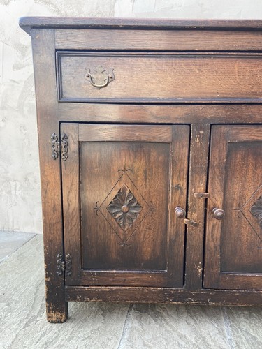 Vintage dark wood - wood, sideboard