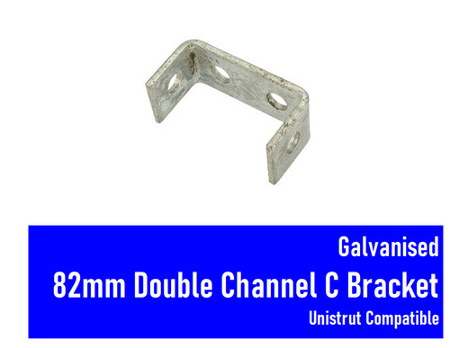 Galvanised 82mm back - 82mm, to