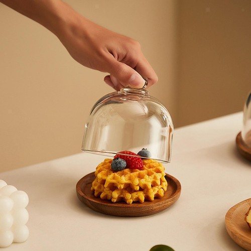 Cake stand with - stand, dome