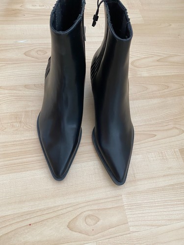 Zara black faux leather - zara,