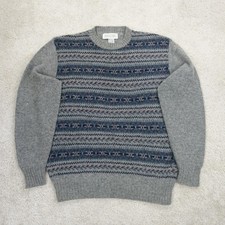 Anderson Little Jumper Mens Extra Large Shetland Wool Fair Isle USA Made Sweater