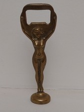 Vintage brass Art Deco bottle