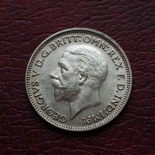 George V 1936 silver sixpence