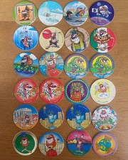 24 x POGs The World TOUR 1994-1995 POG Milk Cap Collection Vintage Retro Rare UK
