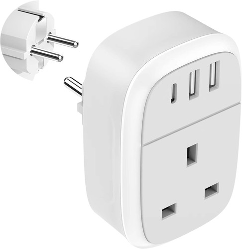 European plug adapter to - european,