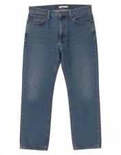 LEVI'S Mens Baggy Straight Jeans W31 L30 Blue Cotton BM17