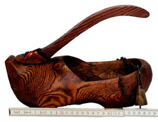 Rare Wine Bottle Shoe Clog Holder Vintage Danish / French? Ornament 