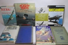 Aircraft themed book & journal collection x 21, vintage, modern, job lot.