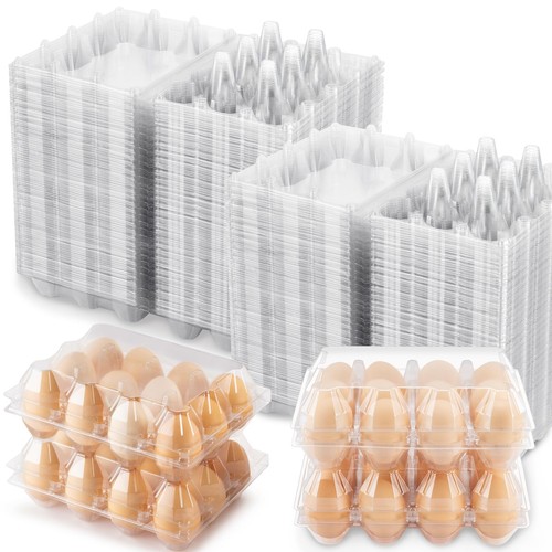 100 pack clear plastic egg - 100,