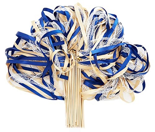 100 pack ribbon wedding wands - ribbon,